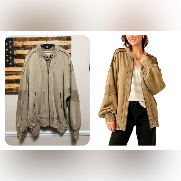 NWOT FP We The Free Lou Moto Zip Jacket